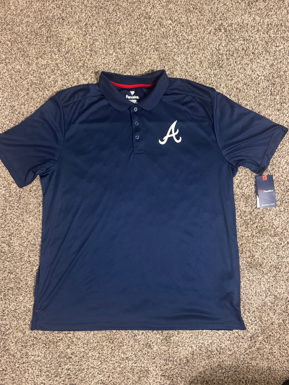 Fanatics Men’s 2XL -Atlanta Braves Dri-Fit Polo